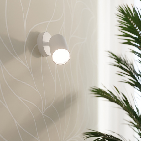 Lampa Sufitowa Listwa Oświetleniowa 2x GU10 Tuba Ruchoma Tubularna Biała Minimalistyczna Lemmi Sollux