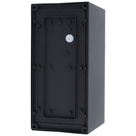 Kinkiet Ogrodowy Elewacyjny Lampa Ścienna E27 CETUS CZARNA z Czujnikiem Ruchu i Zmierzchu