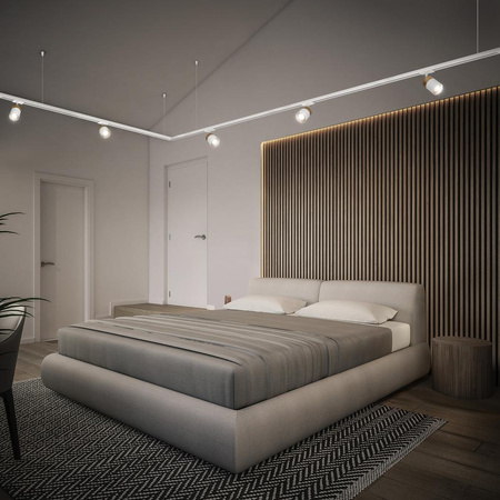 Panel LED Oprawa Podtynkowa Punktowa GU10 Oczko Spot Biały Złoty Tracklight Spot Cylinder Gold Ledvance