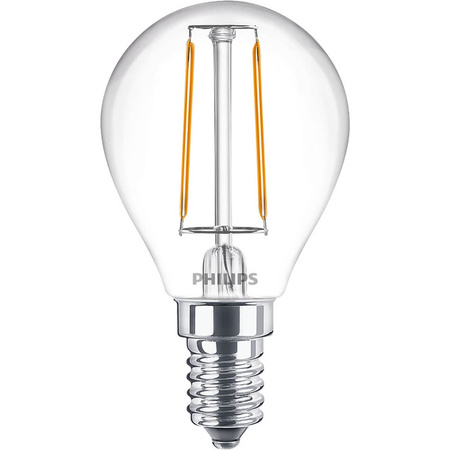 Żarówka LED E14 P45 2W = 25W 250lm 2700K Ciepła Filament PHILIPS