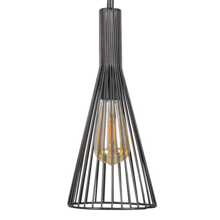 Lampa Sufitowa Wisząca Zwis 3x E27 Czarna Tiana Sanico Goldlux