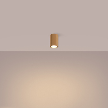 Lampa Sufitowa Reflektor Tuba Spot 1x GU10 Złota Karbon Deep Space SL.1549 Sollux