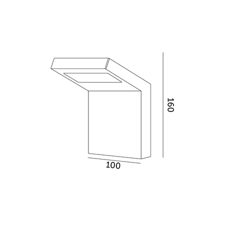 Lampa Ogrodowa Kinkiet Elewacyjny Zewnętrzny LED 10W 400lm 4000K Neutralna IP54 Czarna Induo Kobi