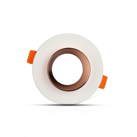 Oprawa Sufitowa Podtynkowa Oczko GU10 Okrągła Biała/Różowe złoto Gips VT-862 V-TAC - 5 Lat Gwarancji