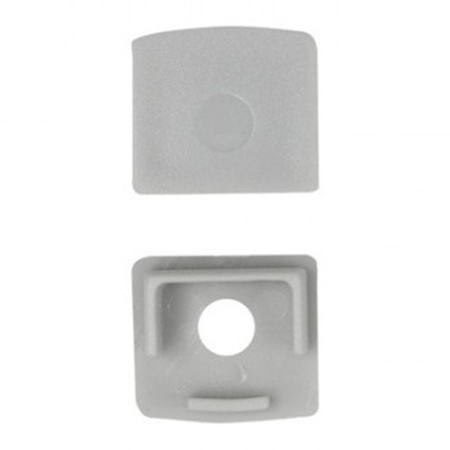 Profil Aluminiowy Natynkowy do LED do Płyt KARTON / GIPS 1m z Przezroczystym Kloszem i Zaślepkami Ecolight