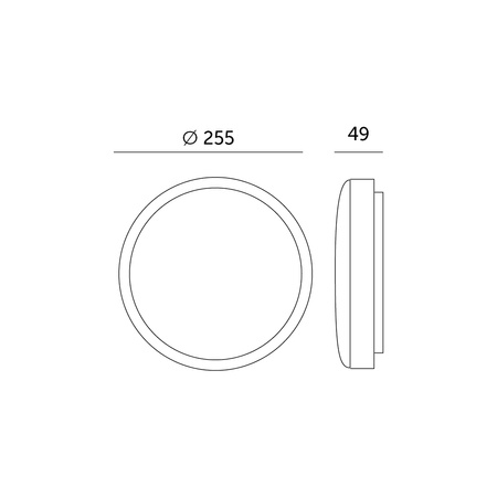 Lampa Natynkowa Plafon LED Kinkiet z Czujnikiem Ruchu i Zmierzchu 10W Barwa Neutralna 4000K IP44 ORBIS Kobi