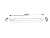 Lampka Podszafkowa Listwa Meblowa LED 8W 546lm 4000K Srebrny Industrialny Byron 1445 Rabalux