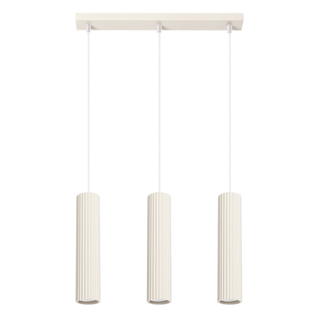 Lampa Wisząca Sufitowa Zwis Tuba Spot 3x GU10 Beżowa Karbon Deep Space SL.1594 Sollux
