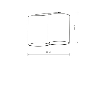 Oprawa Natynkowa Sufitowa GU10 SPOT TUBA Biała EYE TONE 7665 Nowodvorski