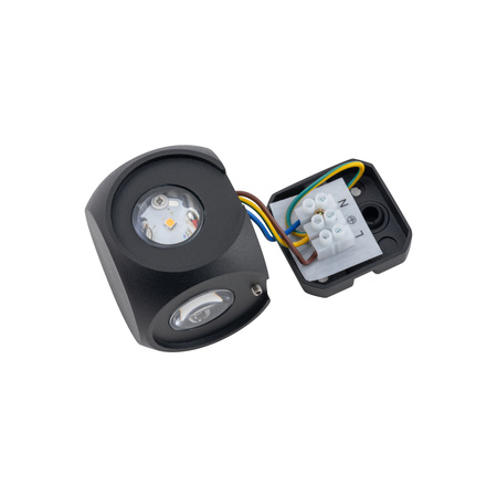 Lampa Ogrodowa Zewnętrzna Kinkiet Elewacyjny Oprawa Natynkowa LED 4W 320lm 3000K Ciepła Czarna Wodoodporna IP54 Nowoczesna PATRAS 9115 Nowodvorski