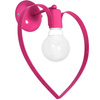 Lampa Ścienna Kinkiet AMORE DARK Różowa 1xE27 Milagro