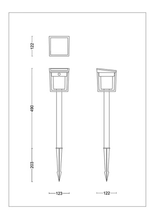 Lampa Ogrodowa Solarna Zewnętrzna SŁUPEK Wbijana 69cm LED 1.5W 250lm 3000K IP44 z Czujnikiem Ruchu i Zmierzchu Blaise Ultra Efficient Philips