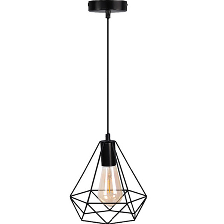 Lampa wisząca sufitowa VIGO IL MIO geometryczna ZWIS druciana w stylu loft 1x E27 GOLDLUX (Polux)