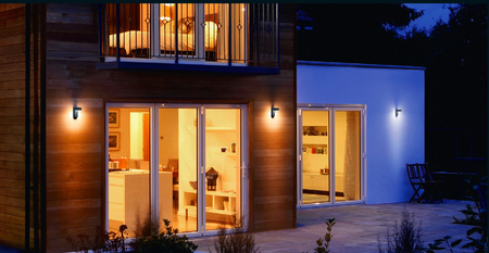 Lampa Ogrodowa Zewnętrzna Kinkiet Elewacyjny LED 8W 440lm 3000K IP44 Szary Endura Ledvance