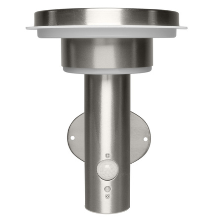 Lampa Ogrodowa Zewnętrzna Kinkiet Elewacyjny LED 6W 400lm 3000K IP44 Srebrny Z Czujnikiem Ruchu i Zmierzchu Endura Ledvance