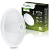 Plafon LED Lampa Sufitowa Natynkowa REGIS 2x E27 IP44 z Czujnikiem Ruchu i Zmierzchu Biały Okrągły 30cm LUMILED