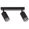 Oprawa Ścienno-Sufitowa Reflektor Punktowy 2x GU10 Czarna PARIS Sanico Goldlux