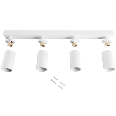 Lampa Sufitowa SPOT TUBA Reflektor Oprawa Halogenowa 4x GU10 TABULA LUMILED