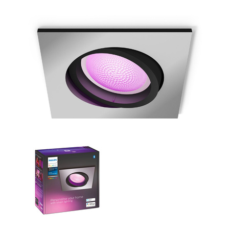 Oprawa Podtynkowa Wpuszczana LED Centura 5,7W CCT RGB Kwadratowa Ruchoma PHILIPS HUE Bluetooth