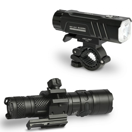 Uchwyt Rowerowy na Kierownicę Do Lampy Latarki Uniwersalny VIDEX