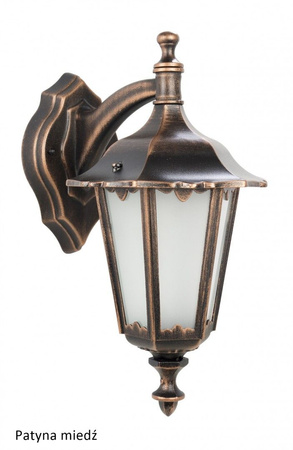 Lampa Ogrodowa Zewnętrzna Elewacyjna KINKIET LED Retro Midi K 3012/1/M E27 Su-Ma