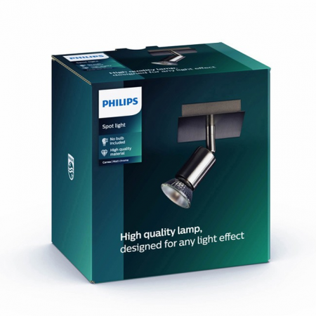 Lampa Ścienna Kinkiet GU10 nikiel Carrea Philips
