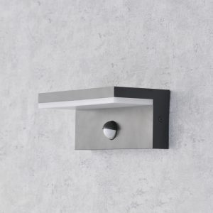 Kinkiet Zewnętrzny Oprawa Elewacyjna Lampa LED 4000K Prostokąt Czarna