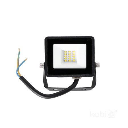 Naświetlacz LED Zewnętrzny Ogrodowy 10W 735lm 6500K Zimny 120° IP65 IK05 Czarny MH Kobi