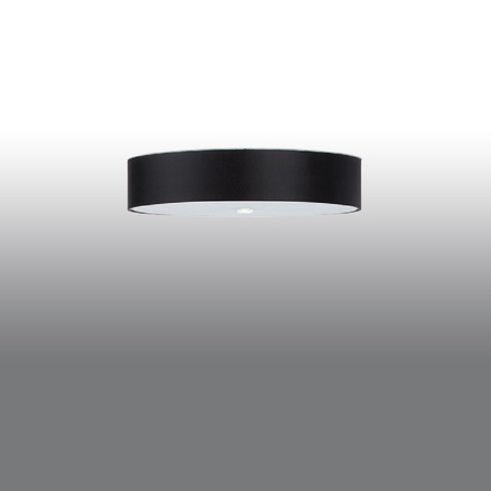 Lampa Sufitowa Plafon 5x E27 Oprawa Natynkowa Geometryczna Czarna Minimalistyczna Skala Sollux