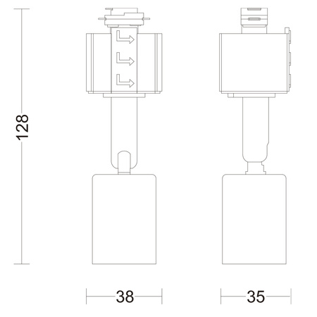 Reflektor Szynowy Lampa na Szynę Oświetleniową Szynoprzewód LED GU10 Biała EasyLink Tobia Philips
