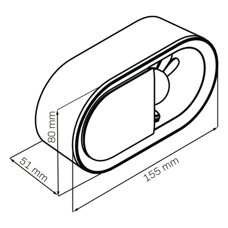 Lampka Dekoracyjna LED 1.2W 55lm 3000K Ciepła Biała Szara Ściemnialna Bunny Sanico Goldlux