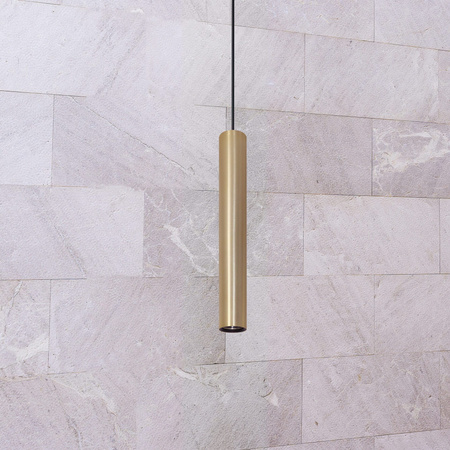 Lampa Sufitowa Wisząca Zwis GU10 Złota LUNGOMARE Sanico Goldlux