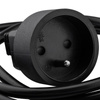 Przedłużacz sieciowy wtyk – gniazdo z uziemieniem 1,5m 3x1,0mm 13A Czarny ECOLIGHT