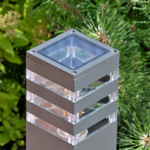 SŁUPEK ogrodowy lampa oprawa stojąca LED E27 TEKSAS grafit 44cm GOLDLUX (Polux)