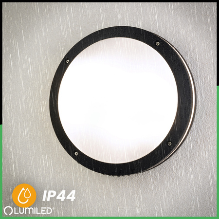 Lampa Ogrodowa Zewnętrzna Ścienna Kinkiet Elewacyjny do LED 2x E27 Okrągły LARIS LUMILED