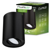 Oprawa Natynkowa HALOGENOWA Spot Tuba Ruchoma GU10 Okrągła Czarna 115mm AMAT-L LUMILED