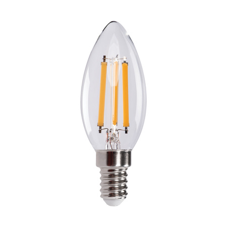 Żarówka LED XLED ŚWIECA E14 C35 6W 806lm 2700K Ciepła Filament KANLUX