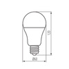 Żarówka LED E27 A60 13W = 99W 1520lm 3000K Ciepła RAPID Kanlux