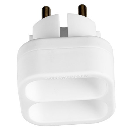 Rozgałęźnik Sieciowy Elektryczny Podwójny 2x Euro 2P Złodziejka 2 Gniazdka VAYOX