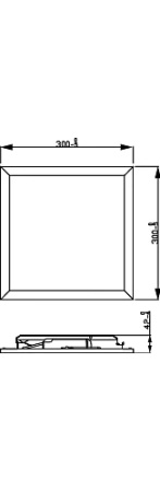 Panel LED 30x30 12W 1200lm 4000K SceneSwitch Biała Touch Philips