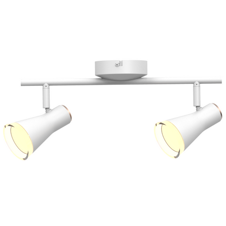 Lampa sufitowo-ścienna ruchoma regulowana 8,4W LED BERG 2 biały 3000K GOLDLUX (Polux)