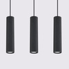 Lampa Wisząca Sufitowa Zwis Tuba Spot 3x GU10 Czarna Karbon Deep Space SL.1575 Sollux