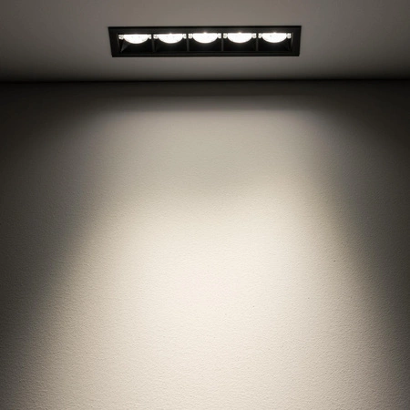 Oprawa Podtynkowa Sufitowa LED 20W 1800lm 4000K Neutralna Czarna MIDI RECESSED 10065 Nowodvorski