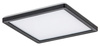 Lampa Sufitowa LED Ogrodowa Zewnętrzna INVERNESS 15W CCT DIM IP44 Wi-Fi Plafon Kwadratowa Biało-Czarna RABALUX