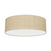 Plafon LED Lampa Sufitowa MARSHALL Biała Rattanowa 3xE27 Okrągła Milagro