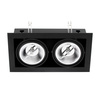 Oprawa Podtynkowa Halogenowa Ruchoma 2x GU10 ES111 Prostokątna Czarna