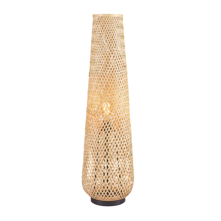 Lampa Podłogowa Stojąca Dekoracyjna E27 Beżowy BAMBOO NATURAL Sanico Goldlux