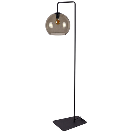 Lampa Stojąca MONACO 8794 Nowodvorski Czarna E27 Podłogowa Stalowa Metal+Szkło Vintage