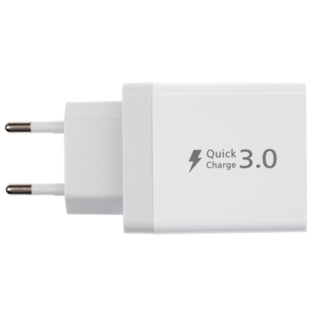 SZYBKA ŁADOWARKA SIECIOWA QUICK CHARGE 3.0 + 2x USB 2.4A VAYOX VA0001