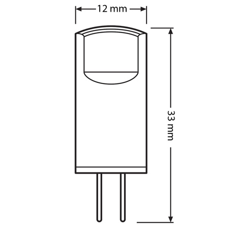 2x Żarówka LED Kapsułka G4 0.9W = 10W 100lm 2700K Ciepła 12V 320° LED PIN Osram